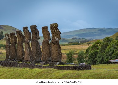 Landscape picture from easter island 