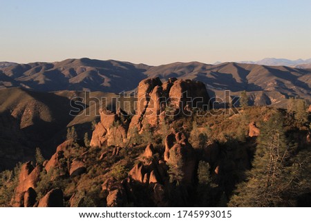 Landscape of Pinnacles National Park, California