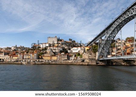 Similar – View to the old town Porto and Ponte Dom Luís I