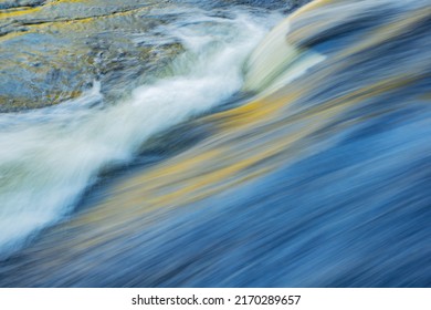 Landscape of the Presque Isle River rapids captured with motion blur, Porcupine Mountains Wilderness State Park, Michigan's Upper Peninsula, USA