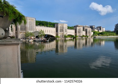Landscape of Putrajaya. Putrajaya is planned city for the federal administrative centre in Malaysia.
