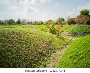 Landscape Of Qingming Festival Or Tomb Sweeping Day In Saraburi, Thailand.