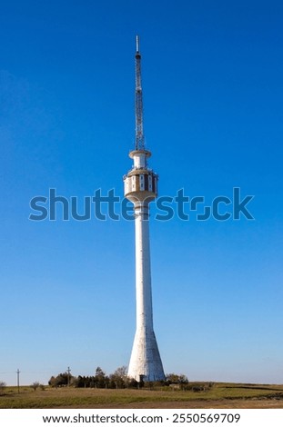 Similar – Berlin Alexanderplatz with television tower and world time clock in front of a blue sky