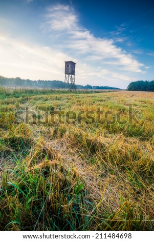 Similar – Image, Stock Photo raised hide Hunting