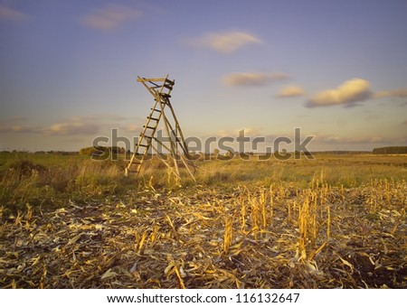 Similar – Image, Stock Photo raised hide Hunting