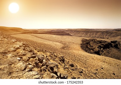 landscape of rocky desert in oman - Shutterstock ID 175242353