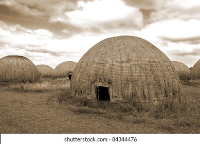 Landscape Of Rural Zululand, KwaZulu Was A Bantustan In South Africa, Intended By The Apartheid Government As A Semi-independent Homeland For The Zulu People.