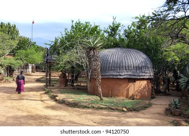 Landscape Of Rural Zululand, KwaZulu Was A Bantustan In South Africa, Intended By The Apartheid Government As A Semi-independent Homeland For The Zulu People.