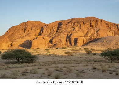 Landscape Of The Sahara Desert Region, Chad, Africa