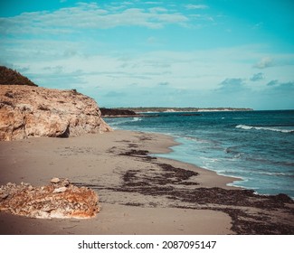 Landscape In Salento Beach And Sea