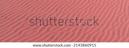 Landscape sand dunes scenic desert scene on red planet ground. Real abstract texture sci fi background