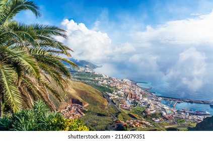 Landscape with Santa Cruz de La Palma, Canary island, Spain