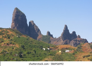 Landscape Of Santiago Island, Cape Verde Archipelago