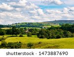 landscape shot of Blackburn, Darwen and Tockholes, lancashire, Uk, with Darwen (Jubilee) tower in the background. 