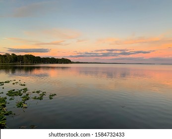 Landscape Shot Of A Lake In Ocala, Fl