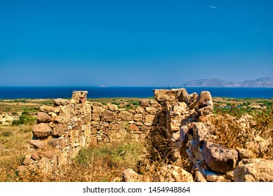 Landscape Shot Of An Old Shooting Range On The Island Kos In Greece