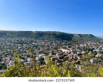 A landscape shot of Provadia from Ovech fortress - Shutterstock ID 2373157345