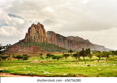 Landscape Shot In Tigray Province, Ethiopia, Africa