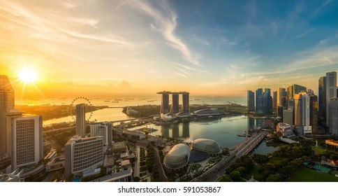 Landscape Of Singapore City, Singapore