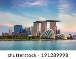 Landscape of the Singapore financial district