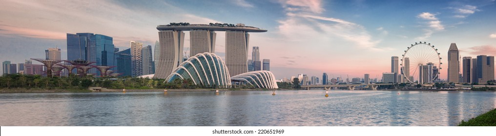 Landscape Of The Singapore Financial District