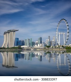 Landscape Of The Singapore Financial District