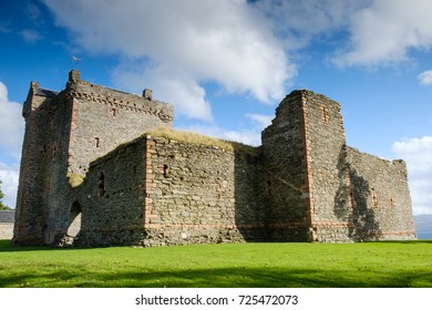 Landscape of Skipness Castle, Kintyre Peninsula, Argyll, Scotland