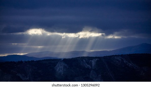 
landscape with storm clouds
