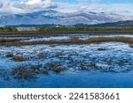 landscape with swampy water and mountains 6
