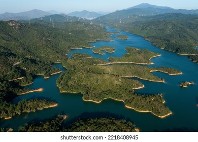 Landscape of Tai Lam Chung Reservoir in Hong Kong - Shutterstock ID 2218408945