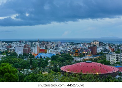 Landscape Of Taitung City At Night Fall