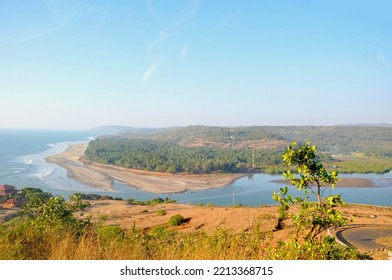 Landscape Top View. Goa. Arabian Sea. India