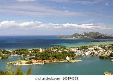 Landscape of tropical beach in Caribbean