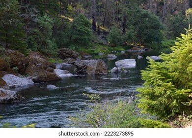 Landscape at the Umpqua River in the Cascade Range, Oregon - Shutterstock ID 2223273895