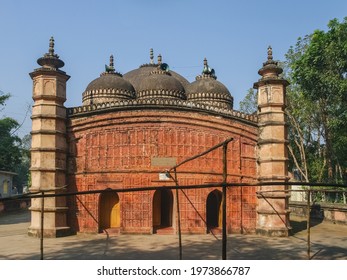 Landscape View Of Ancient Terracotta Facade Of Historic Atiya Or Atia Mosque In Tangail District, Bangladesh