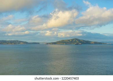 Landscape View Of Angel Island In San Francisco 