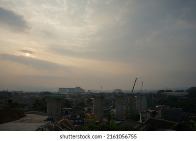 Landscape View Around The High Speed Rail Construction 