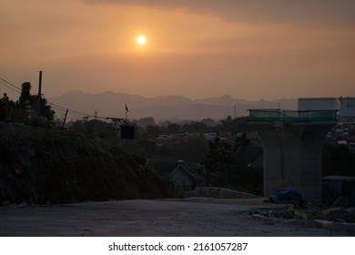 Landscape View Around The High Speed Rail Construction 