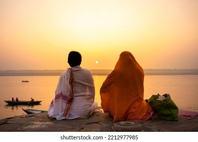 Landscape View Of The Banaras  Ghat 