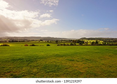 A Landscape View Of The Battle Of Bannockburn, Stirling, Scotland