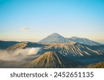 Landscape view of Bromo Tengger Semeru National Park, East Java, Indonesia