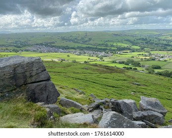 Landscape view, from the Cowling Pinnacle in, Cowling, Craven, UK - Shutterstock ID 1761614000