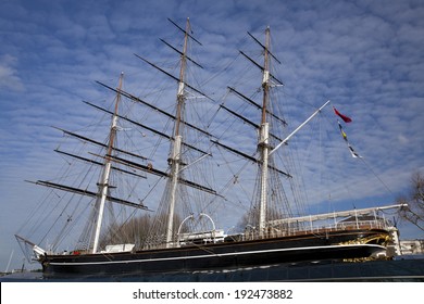 A Landscape View Of The Cutty Sark In London