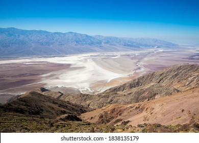 Landscape view of Death Valley National Park during the day as seen from Dantes View (California).
