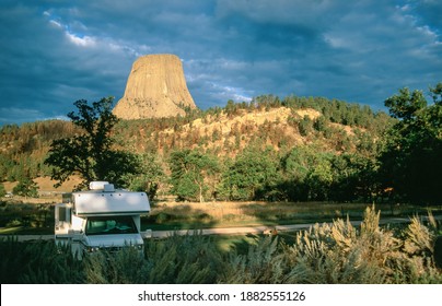 Landscape with a view of Devils Tower, Wyoming