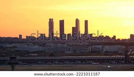 Landscape view of the four towers, Madrid
