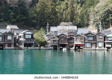 Landscape view of Funaya Boat House Village near Ine, Kyoto