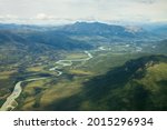 Landscape view of Gates of the Arctic National Park (Alaska), the least visited national park in the United States.