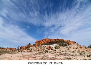 Landscape view of the Granites near Mount Magnet in Western Australia Outback. - Shutterstock ID 2144655949