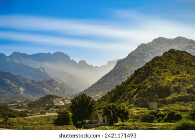 Landscape view of Mountains from Al Hada, Taif, Saudi Arabia - Powered by Shutterstock